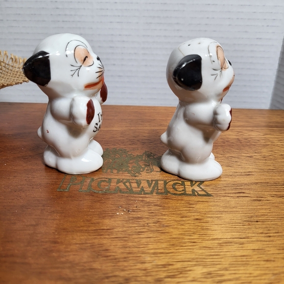 Vintage Ceramic Bonzo Dog I'm Salt I'm Pepper Shakers - Picture 7 of 14